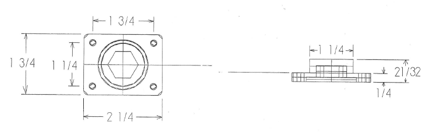 Bolt Keeper Dimensions